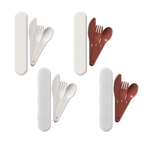 Set de couverts réutilisables en plastique - fabrication France personnalisable