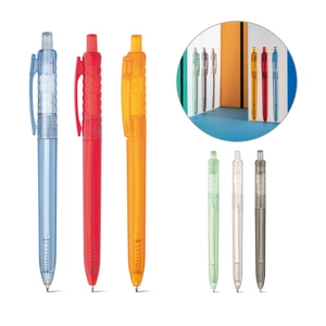 Stylo à bille en plastique recyclé HYDRA - translucide personnalisable