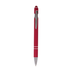 Stylo à bille PRINCE Soft touch, finition chromée personnalisable