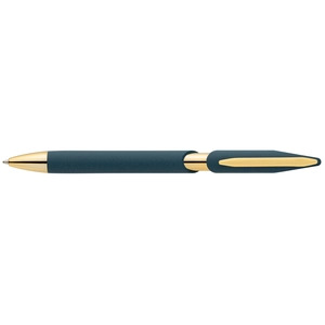 Stylo avec finitions dorées en plastique recyclé personnalisable
