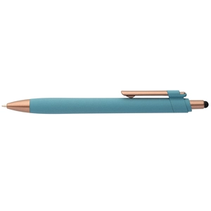 Stylo bille stylet - plastique recyclé - finition bronze personnalisable