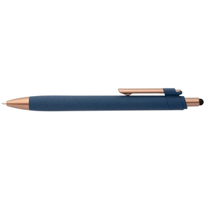 Stylo bille stylet - plastique recyclé - finition bronze personnalisable