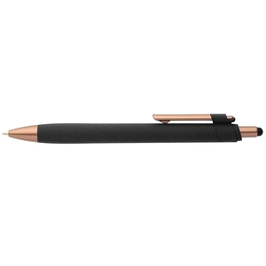 Stylo bille stylet - plastique recyclé - finition bronze personnalisable
