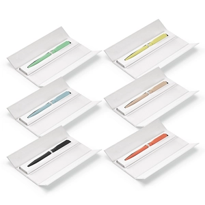Stylo en aluminium recyclé, encre noire 1 km Dokumental® personnalisable