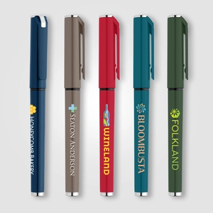Stylo gel monochrome en plastique recyclé