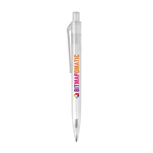 Stylo semi transparent en RPET - éco-responsable personnalisable