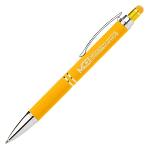 Stylo stylet aux couleurs vives - finition touché doux personnalisable