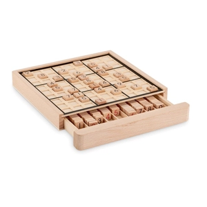 Sudoku en bois - Jeux avec 99 tuiles en bois numérotées personnalisable