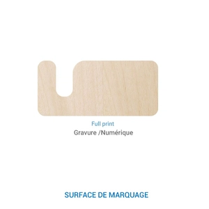 Support de téléphone en bois Made in France personnalisable