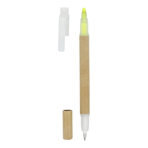 Surligneur papier combiné à un stylo à bille personnalisable