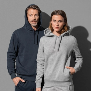 Sweat à capuche mixte, en coton et polyester recyclé personnalisable