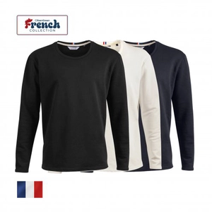 Sweat Made in France 100% coton molleton non gratté personnalisable