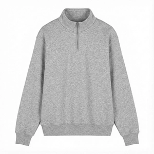 Sweat zippé coton biologique - made in europe personnalisable