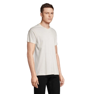 T-shirt col V, 100 % coton semi-peigné ringspun personnalisable