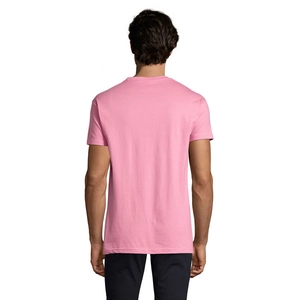 T-shirt homme col rond, 100% coton semi-peigné ringspun personnalisable