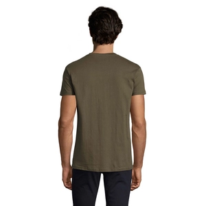 T-shirt homme col rond, 100% coton semi-peigné ringspun personnalisable