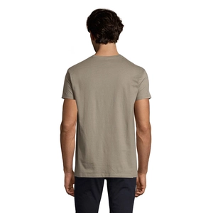 T-shirt homme col rond, 100% coton semi-peigné ringspun personnalisable