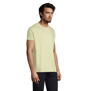 T-shirt homme col rond, 100% coton semi-peigné ringspun personnalisable