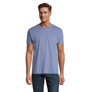 T-shirt homme col rond, 100% coton semi-peigné ringspun personnalisable