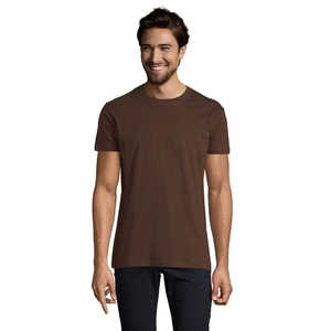 T-shirt homme col rond, 100% coton semi-peigné ringspun personnalisable