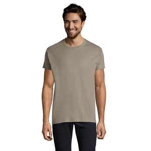 T-shirt homme col rond, 100% coton semi-peigné ringspun personnalisable