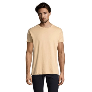 T-shirt homme col rond, 100% coton semi-peigné ringspun personnalisable
