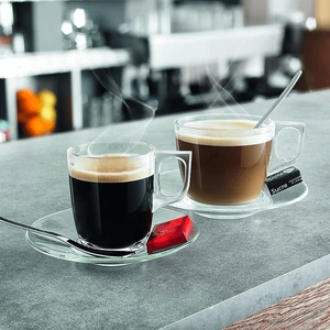 Tasse à café en verre 9 cl - Fabrication France personnalisable
