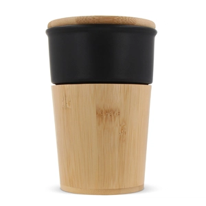 Tasse de bureau en bambou et céramique 300 ml personnalisable