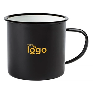 Tasse en émail RETRO CUP, mug 350 ml personnalisable