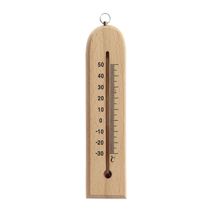 Thermomètre en bois naturel personnalisable