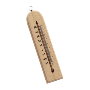 Thermomètre en bois naturel personnalisable