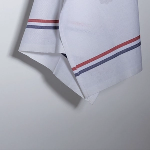 Torchon made in France en coton certifié oektoex - avec bandes tricolores personnalisable