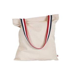 Totebag 280g made in France avec anses et puce tricolores personnalisable