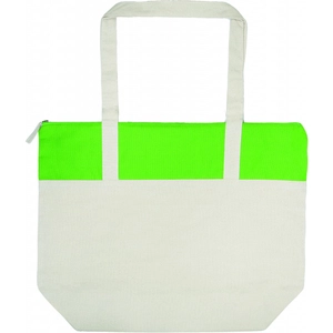 Totebag coton 220gr/m2 zippée avec poche intérieure personnalisable