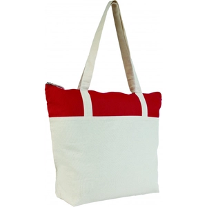 Totebag coton 220gr/m2 zippée avec poche intérieure personnalisable