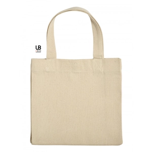 Totebag en coton avec soufflet 220 gr/m2 5 litres - avec fermeture par pressions personnalisable