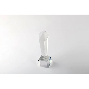 Trophée en cristal avec boite cadeau personnalisable