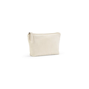 Trousse de toilette  taille S en coton recyclé - Trousse de voyage personnalisable