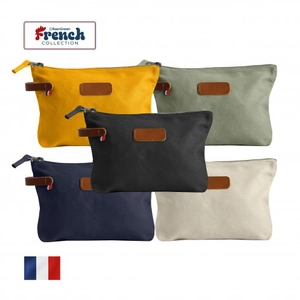 Trousse made in france 100% coton bio 360gr certifié GOTS personnalisable