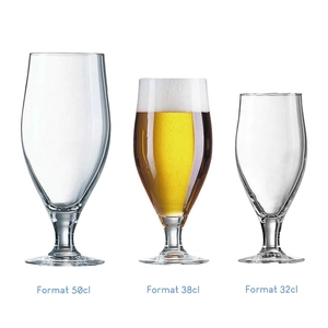 Verre à bière à pied fabrication France - 3 formats disponibles personnalisable