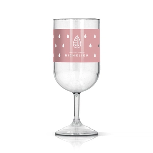 Verre à vin en tritan 18cl - ultra résistant et réutilisable personnalisable