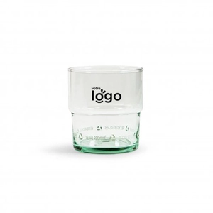 Verre transparent de 300 ml en verre recyclé personnalisable