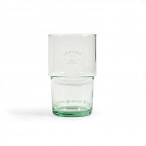 Verre transparent grande contenance de 400 ml en verre recyclé personnalisable