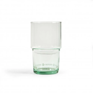 Verre transparent grande contenance de 400 ml en verre recyclé personnalisable