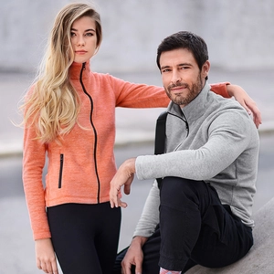 Veste polaire pour Homme en PET recyclé - surpiqûres décoratives personnalisable