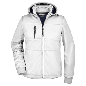 Veste softshell Hiver Femme avec capuche amovible - Coupe cintrée personnalisable