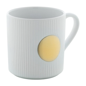 Mug céramique avec plaque en laiton personnalisable