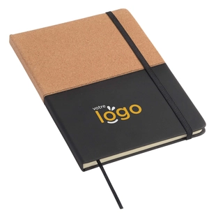 Bloc notes A5 CORKY, carnet en liège personnalisable