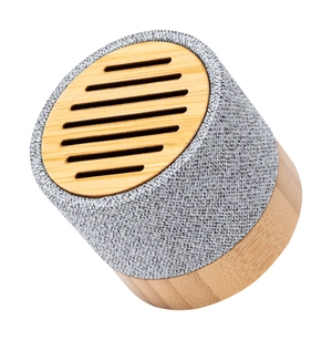 Enceinte Bluetooth 5.0 en bambou et tissu PET recyclé personnalisable