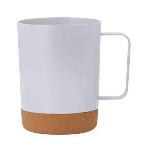 Mug thermos 400ml en RPET et liège naturel personnalisable